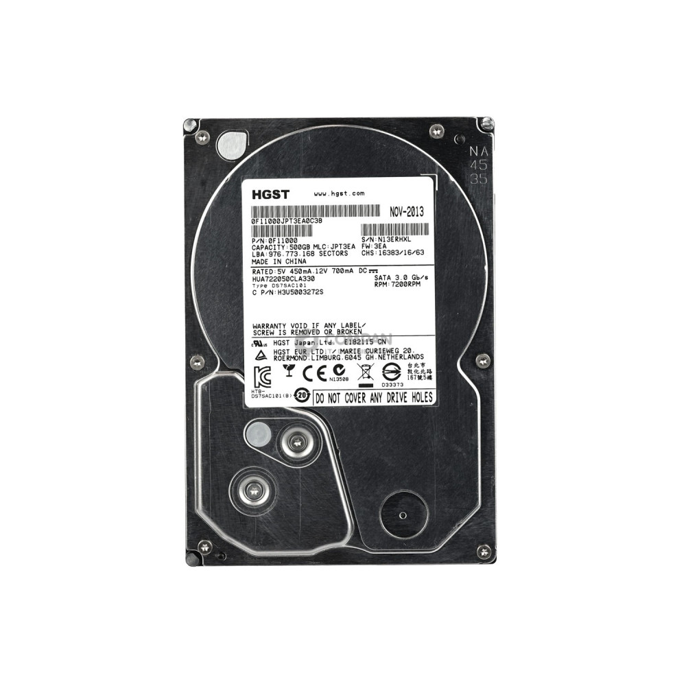 HUA722050CLA330 HITACHI 500GB 7.2K 3G 3.5 LFF SATA HOT-SWAP